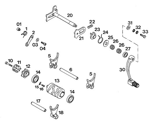 Náhled schématu SHIFTING MECHANISM