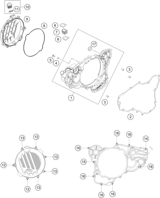 Náhled schématu CLUTCH COVER