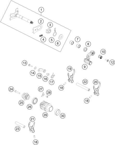 Náhled schématu SHIFTING MECHANISM