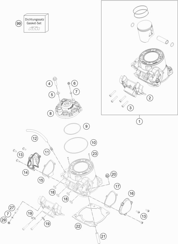 Náhled schématu CYLINDER, CYLINDER HEAD