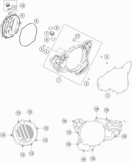 Náhled schématu CLUTCH COVER
