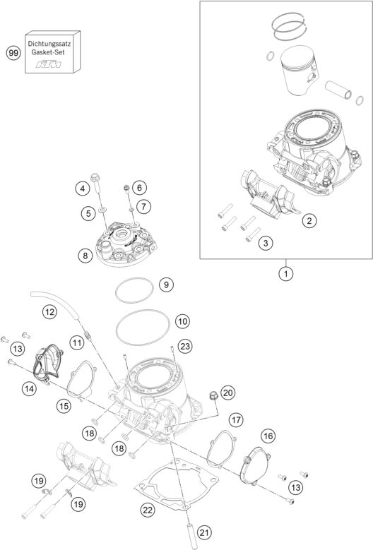 Náhled schématu CYLINDER, CYLINDER HEAD