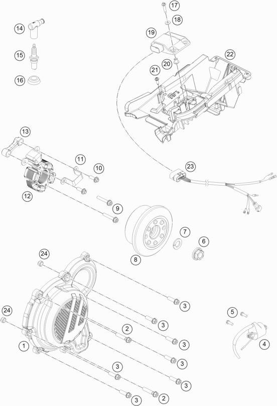 Náhled schématu IGNITION SYSTEM