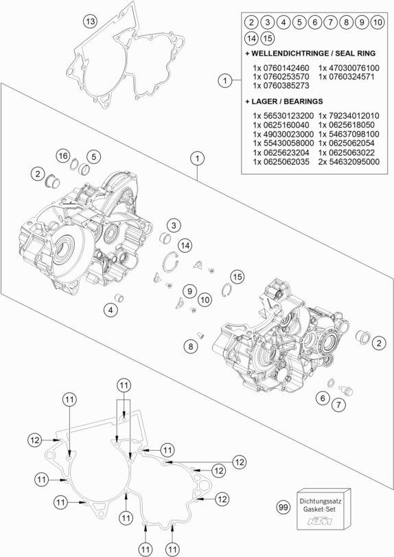 Náhled schématu ENGINE CASE