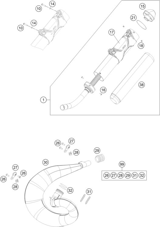 Náhled schématu EXHAUST SYSTEM