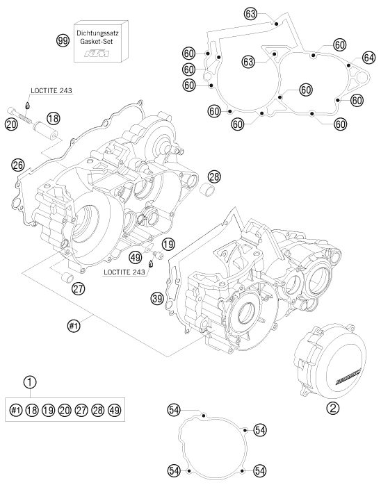 Náhled schématu ENGINE CASE