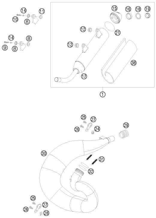 Náhled schématu EXHAUST SYSTEM