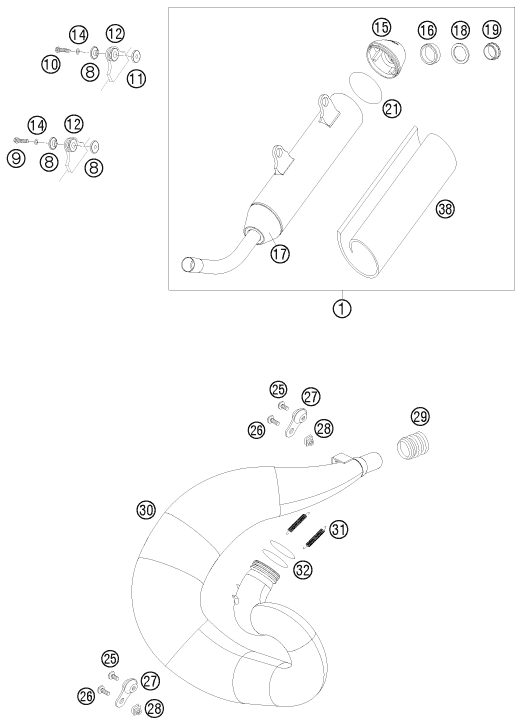 Náhled schématu EXHAUST SYSTEM