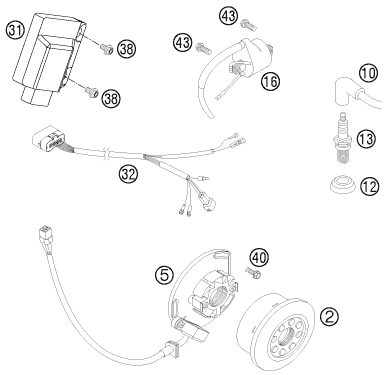 Náhled schématu IGNITION SYSTEM
