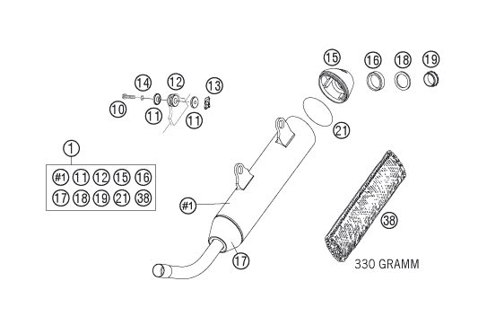 Náhled schématu EXHAUST SYSTEM