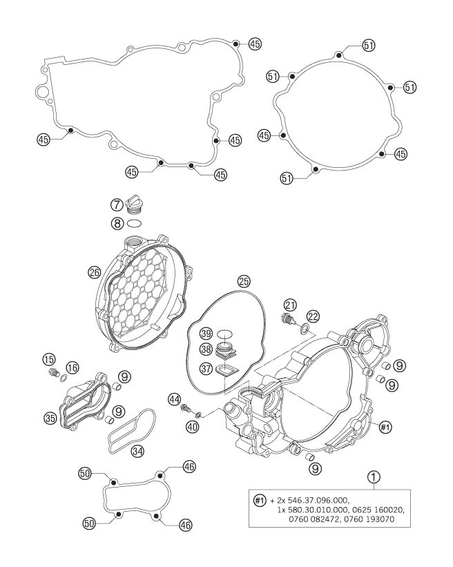 Náhled schématu CLUTCH COVER