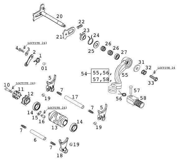 Náhled schématu SHIFTING MECHANISM