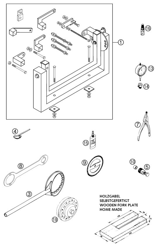 Náhled schématu Special tools (engine)