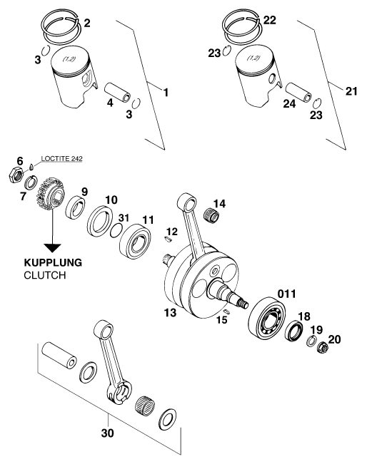 Náhled schématu CRANKSHAFT, PISTON