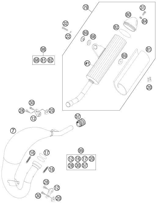 Náhled schématu EXHAUST SYSTEM