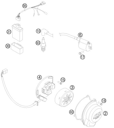 Náhled schématu IGNITION SYSTEM