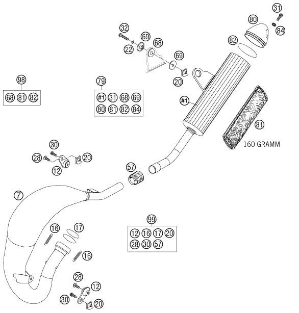 Náhled schématu EXHAUST SYSTEM