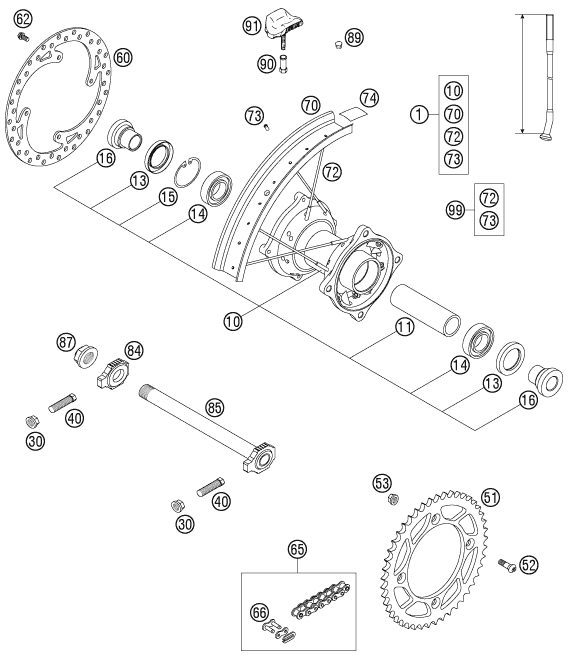 Náhled schématu REAR WHEEL
