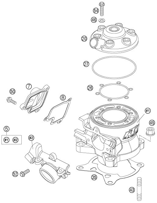 Náhled schématu CYLINDER, CYLINDER HEAD