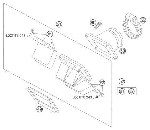 Náhled schématu REED VALVE CASE