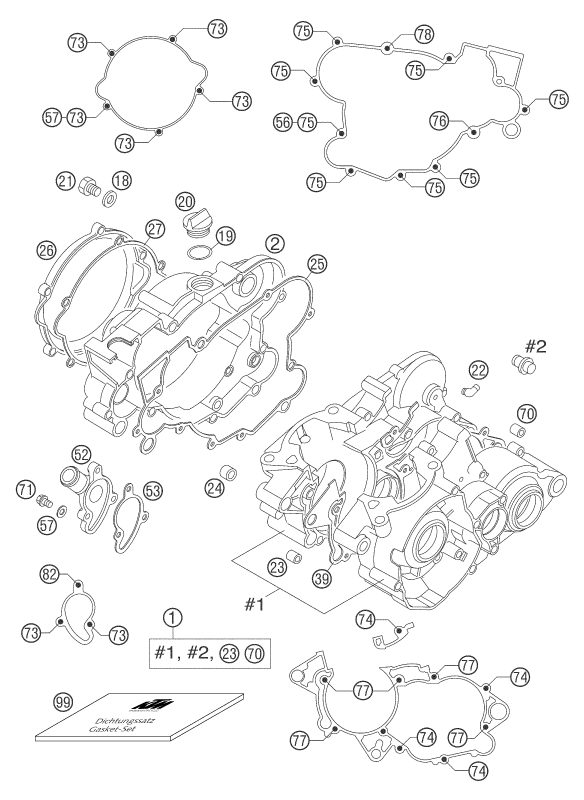 Náhled schématu ENGINE CASE