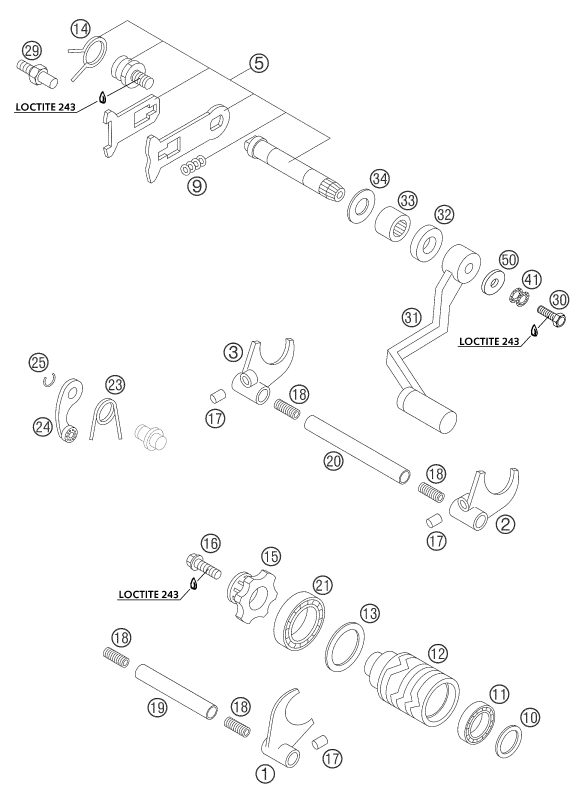Náhled schématu SHIFTING MECHANISM