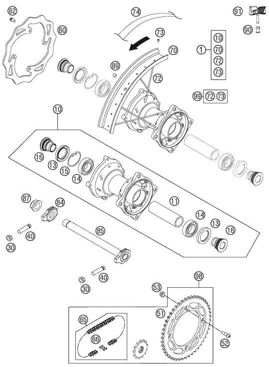 Náhled schématu REAR WHEEL