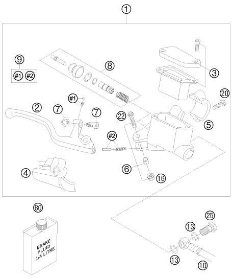 Náhled schématu FRONT BRAKE CONTROL