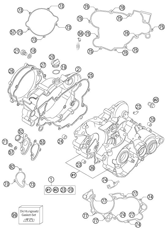 Náhled schématu ENGINE CASE