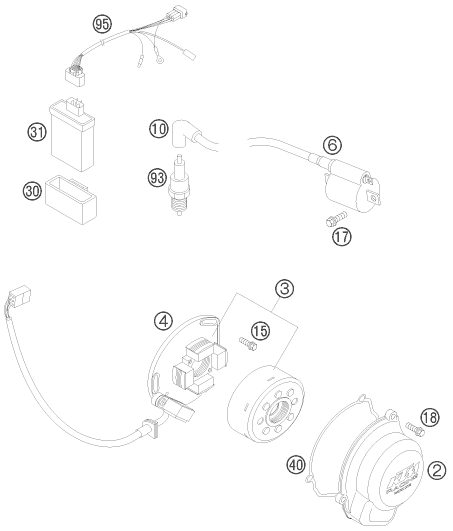Náhled schématu IGNITION SYSTEM