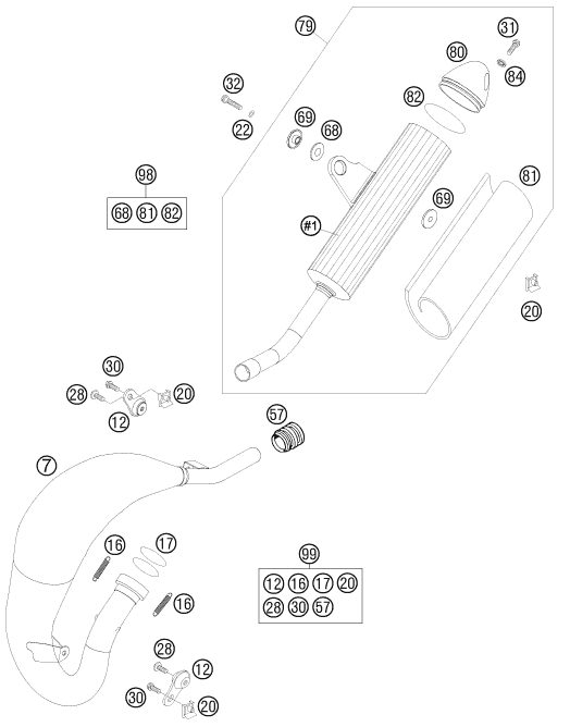 Náhled schématu EXHAUST SYSTEM
