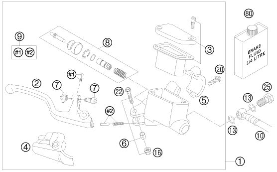 Náhled schématu FRONT BRAKE CONTROL