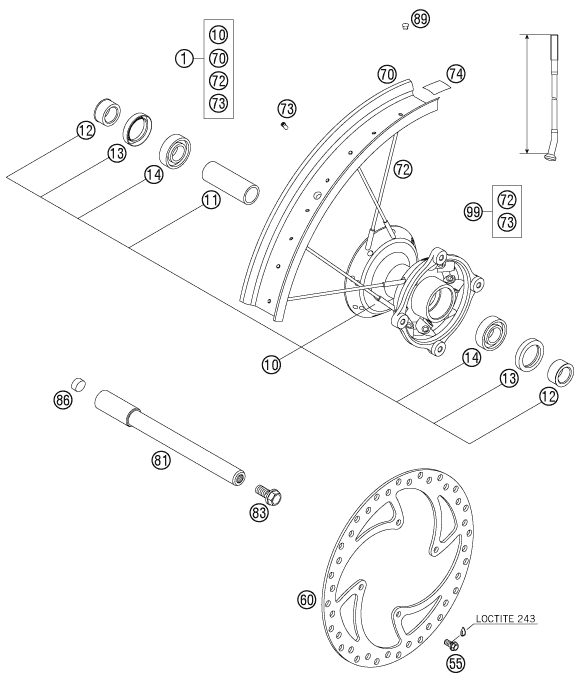 Náhled schématu FRONT WHEEL