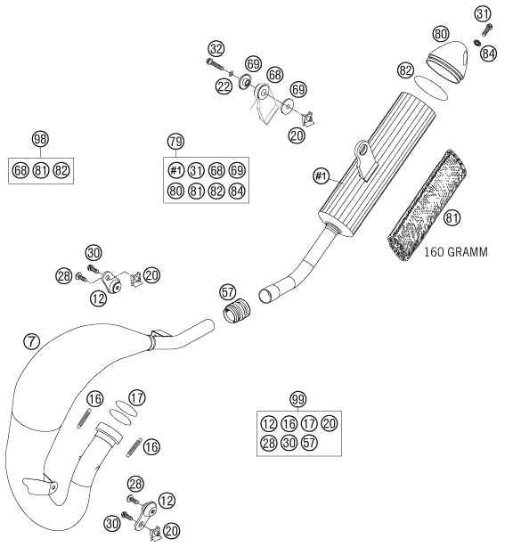 Náhled schématu EXHAUST SYSTEM