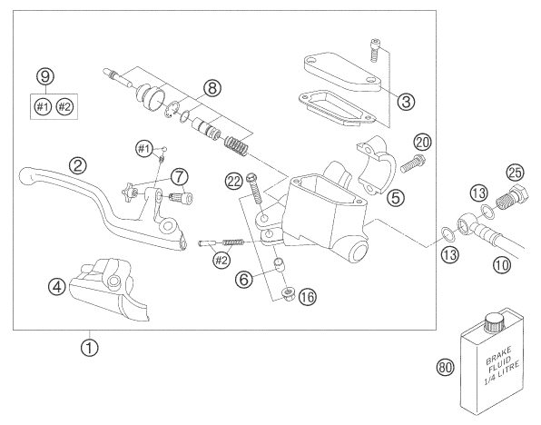 Náhled schématu FRONT BRAKE CONTROL