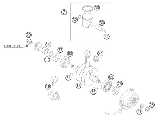 Náhled schématu CRANKSHAFT, PISTON