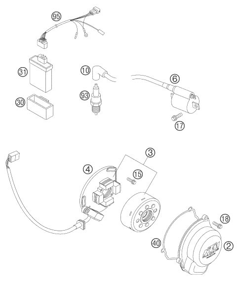 Náhled schématu IGNITION SYSTEM