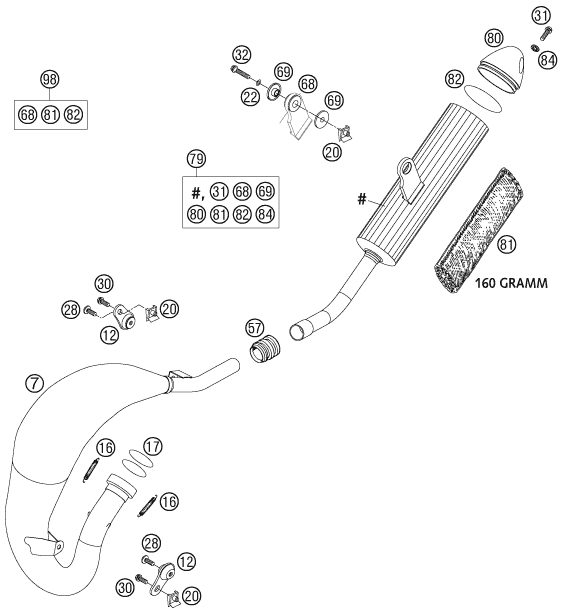Náhled schématu EXHAUST SYSTEM