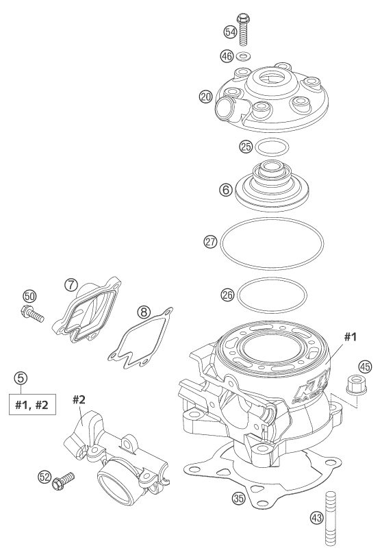 Náhled schématu CYLINDER, CYLINDER HEAD