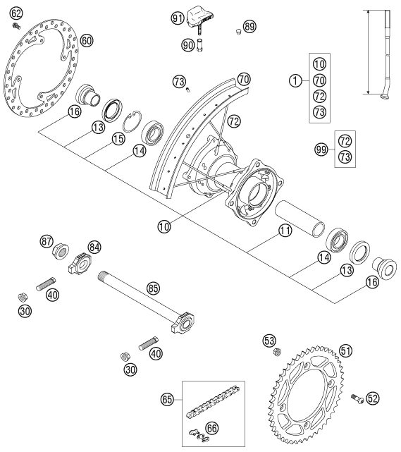 Náhled schématu REAR WHEEL