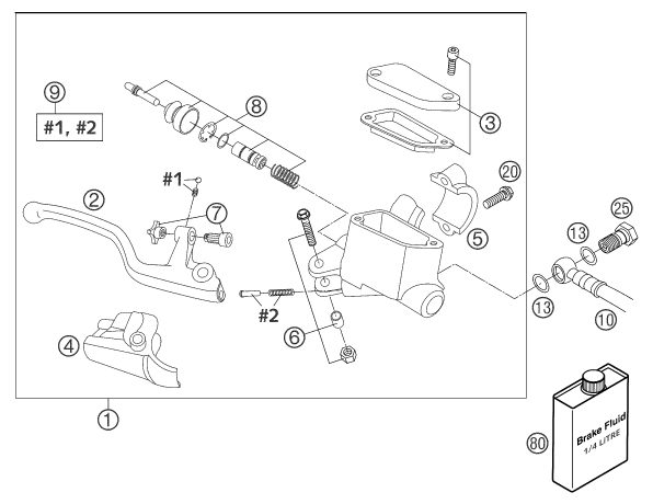 Náhled schématu FRONT BRAKE CONTROL