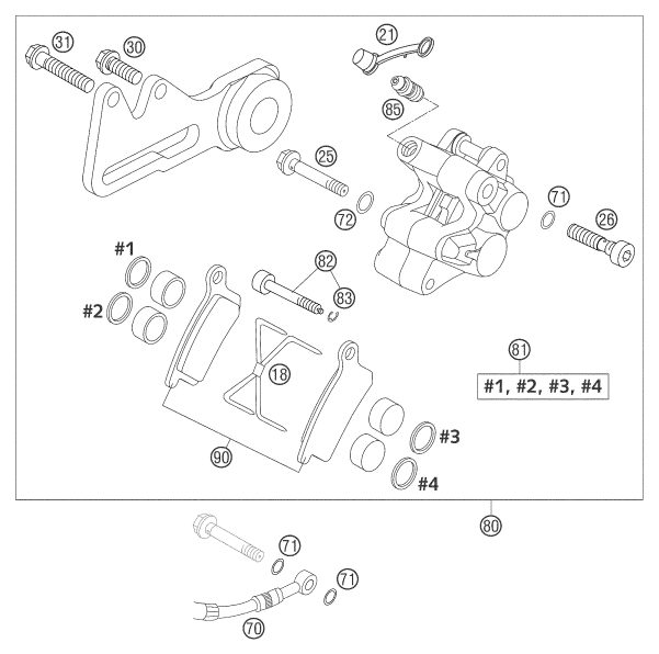 Náhled schématu REAR BRAKE CALIPER