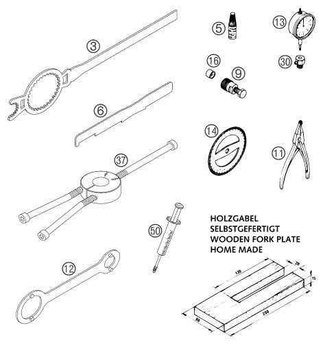 Náhled schématu Special tools (engine)