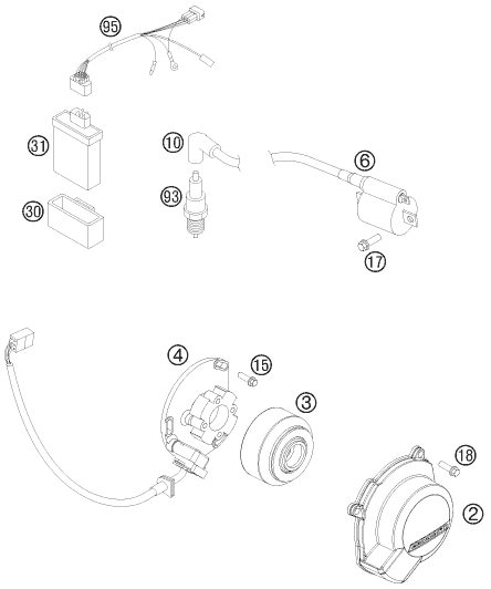 Náhled schématu IGNITION SYSTEM