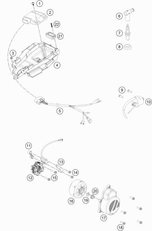 Náhled schématu IGNITION SYSTEM