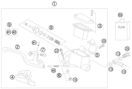 Náhled schématu FRONT BRAKE CONTROL