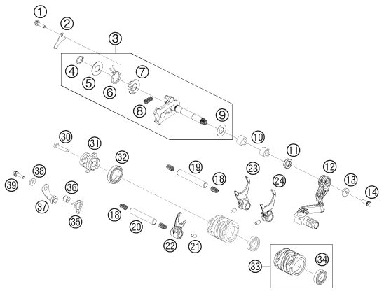 Náhled schématu SHIFTING MECHANISM