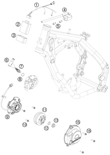 Náhled schématu IGNITION SYSTEM