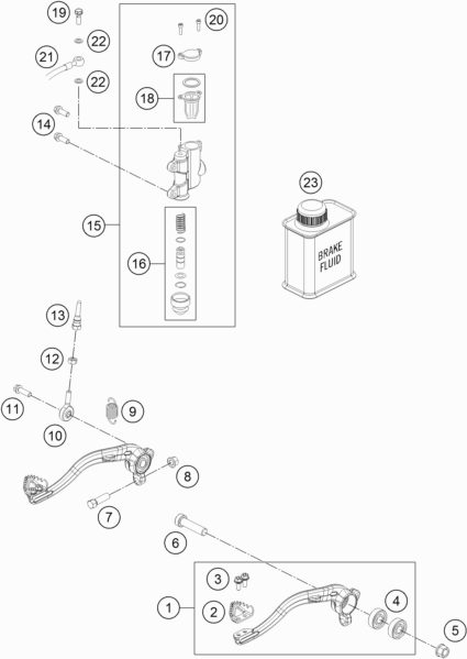 Náhled schématu REAR BRAKE CONTROL