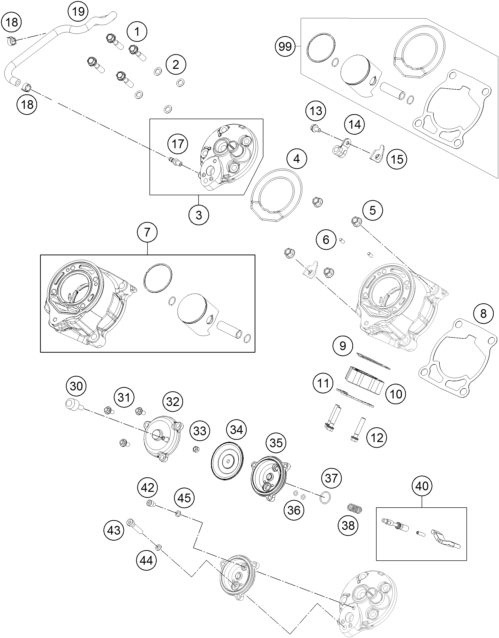 Náhled schématu CYLINDER, CYLINDER HEAD